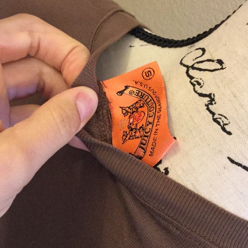 Juicy couture brown long sleeve shirt - Picture 4 of 4